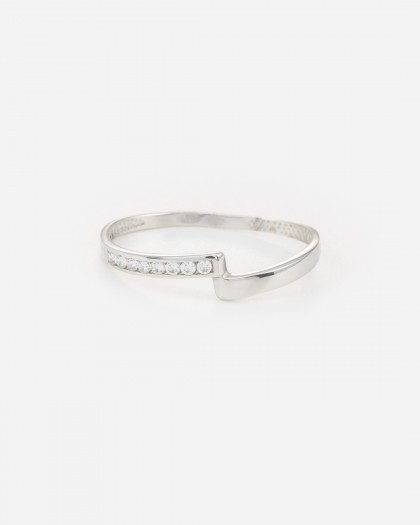 Anillo Agnes oro blanco