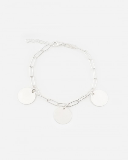 Pulsera personalizable Marsala plata