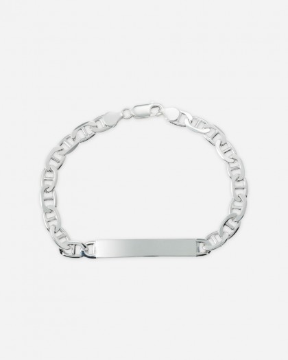 Pulsera Esclava Ancla Hombre Plata